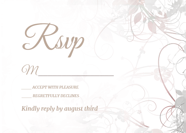 RSVP Card Templates (No cost) Greetings Island photo relating to Free Printable Rsvp Cards named RSVP Card Templates (Cost-free) Greetings Island